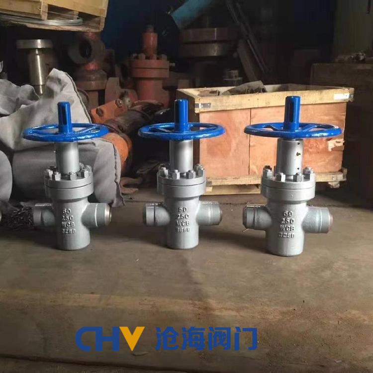 ZF63Y-350P高壓不銹鋼焊接平板閘閥